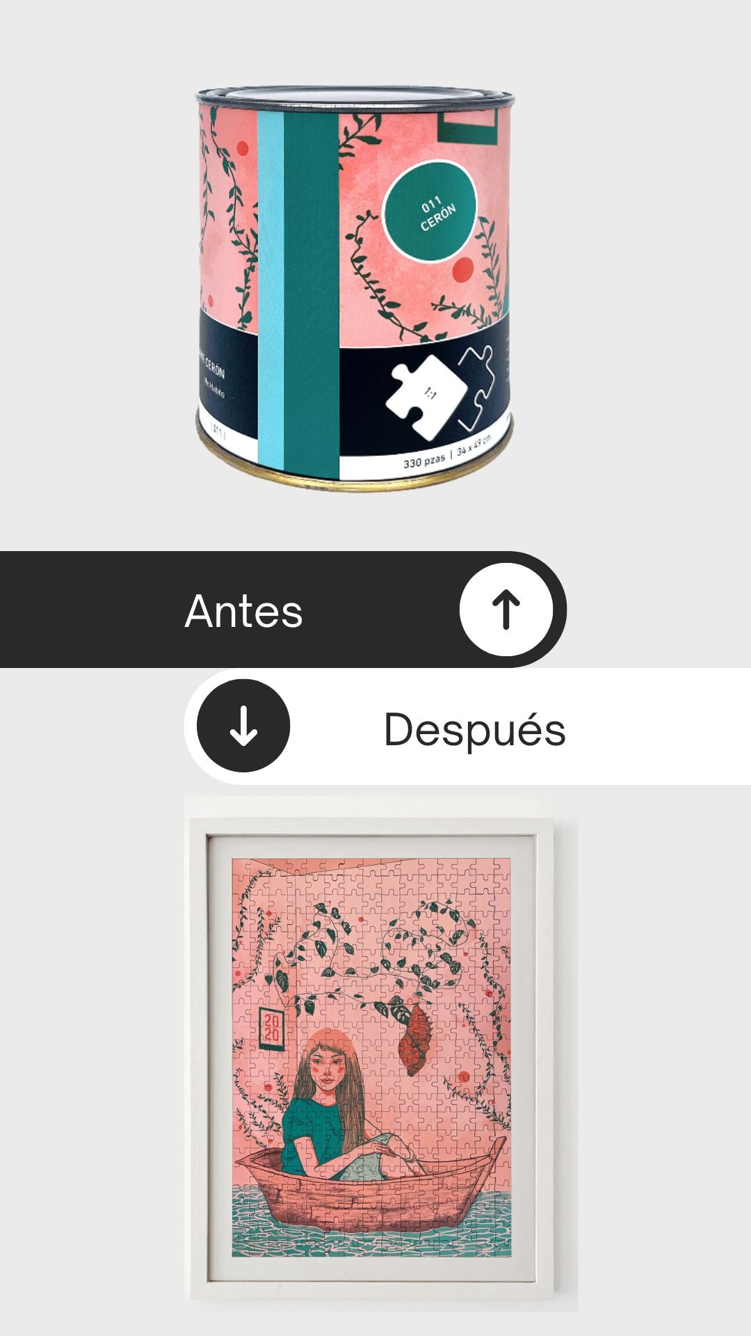 rompecabezas antes y después me habito