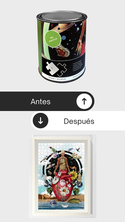 antes y despues rompecabezas conexiones