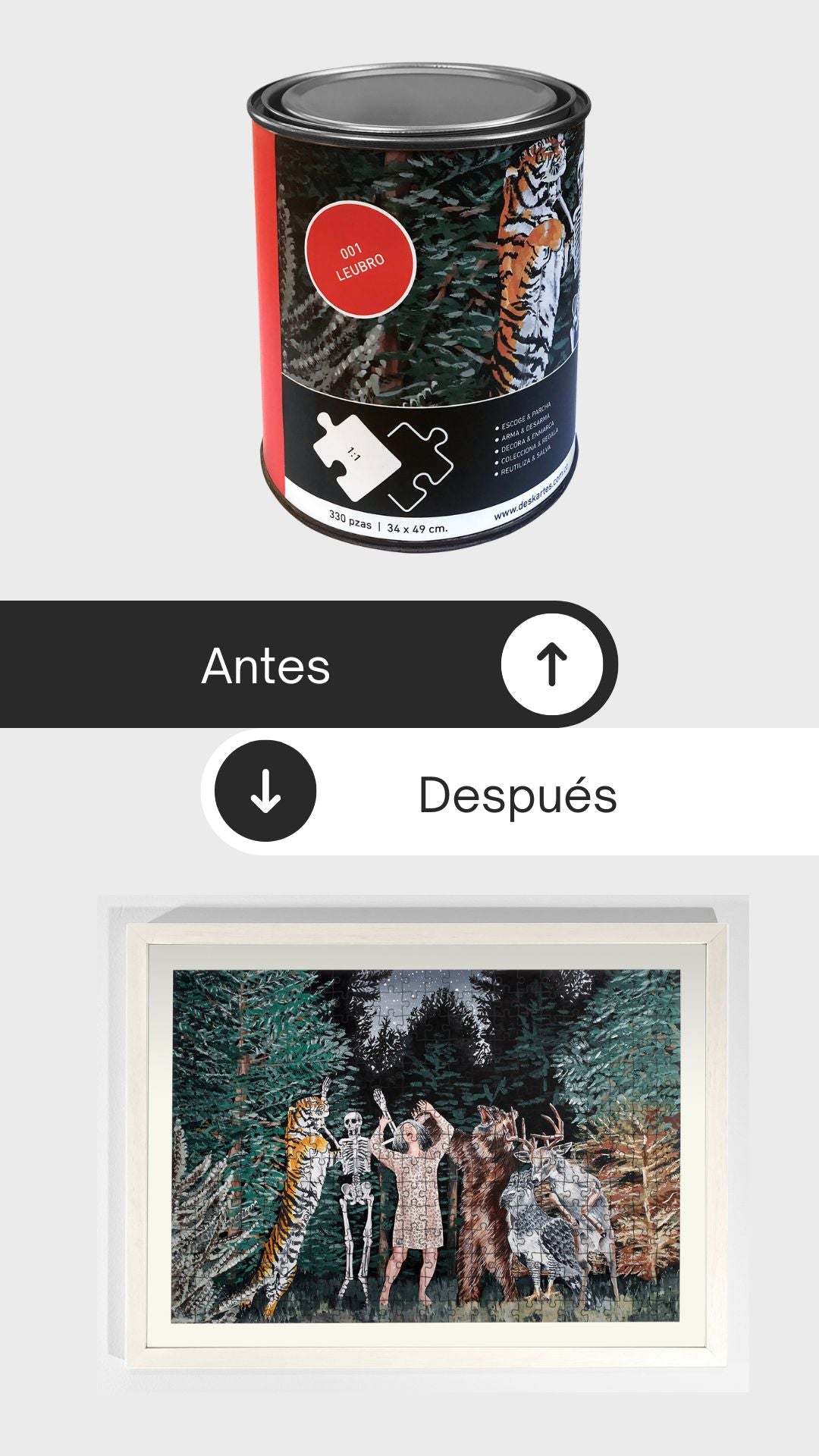 antes y despues rompecabezas leubro