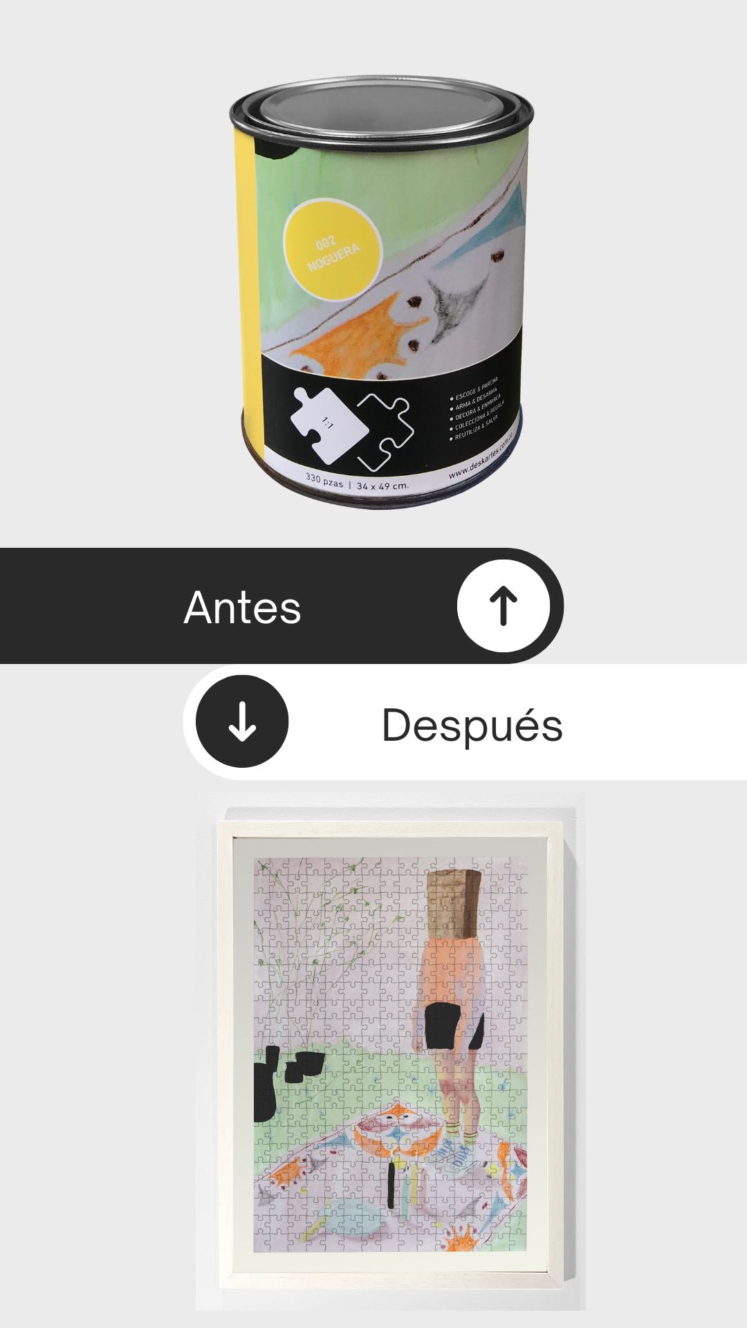 antes y despues rompecabezas noguera