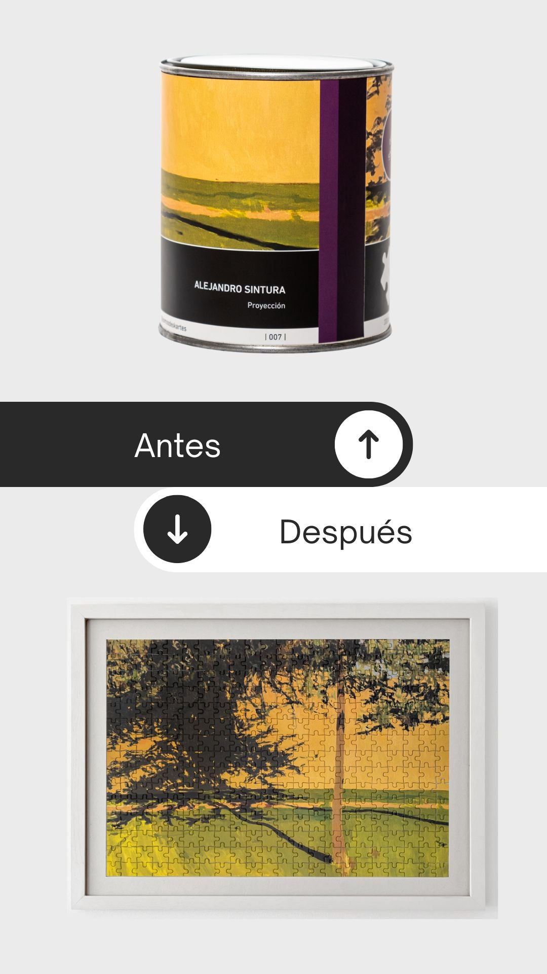 antes y despues rompecabezas alejandro sintura