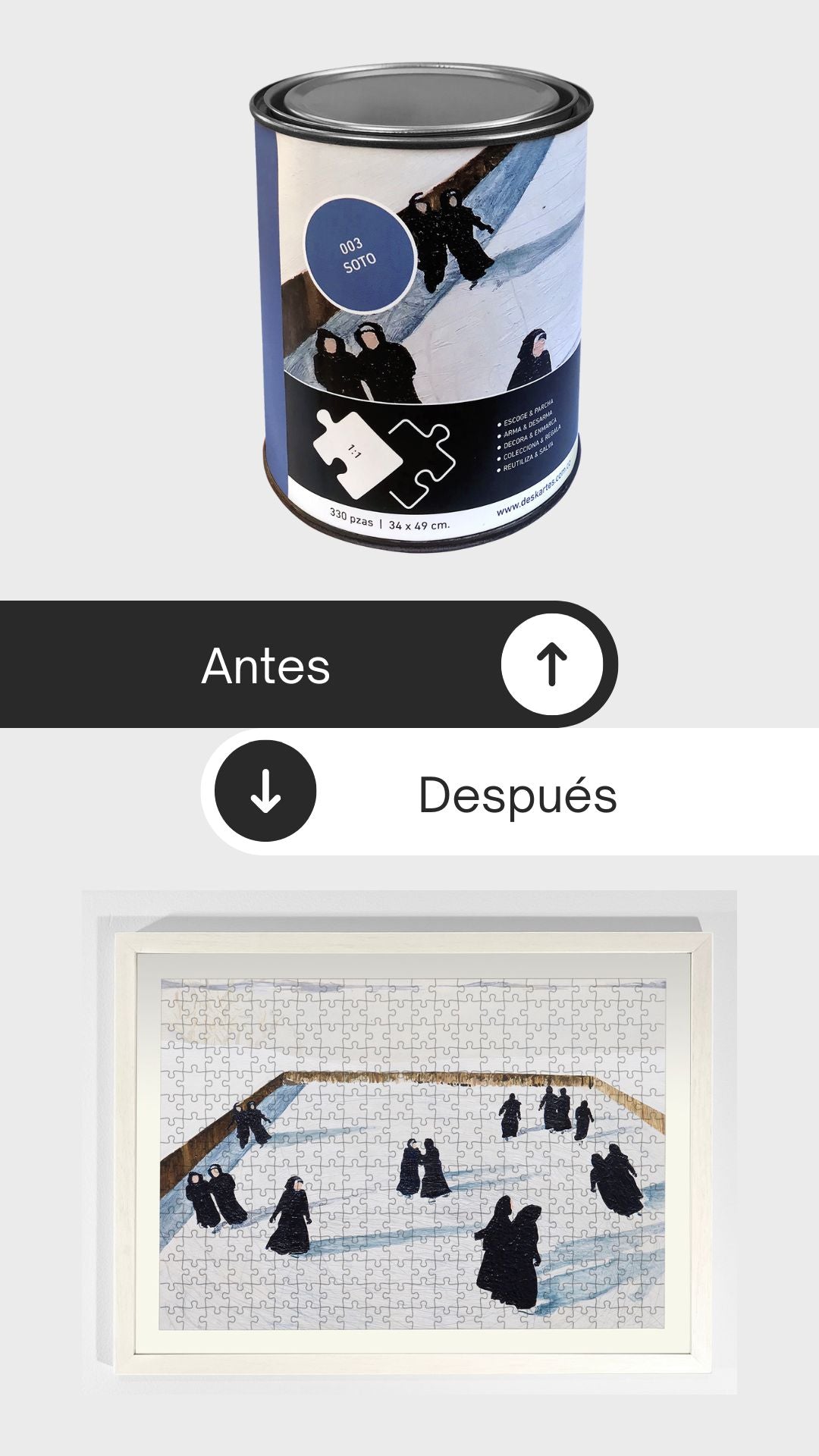 antes y despues rompecabezas a toda mecha